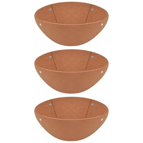 Generisch Insertos para cestas de siembra, 3 unidades de relleno de fieltro para cajas de ventanas, relleno de drenaje redondo para macetas para plantas de jardín, nidos de reptiles, orquídeas