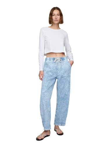 GAP Womens Pull-on Barrel Denim

