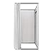 TENNIEX Clothing Store Fitting Room Portable Changing Room, 39x78inch Movable Square Dressing Room Fitting Room for Office, Mall, Home, Grey