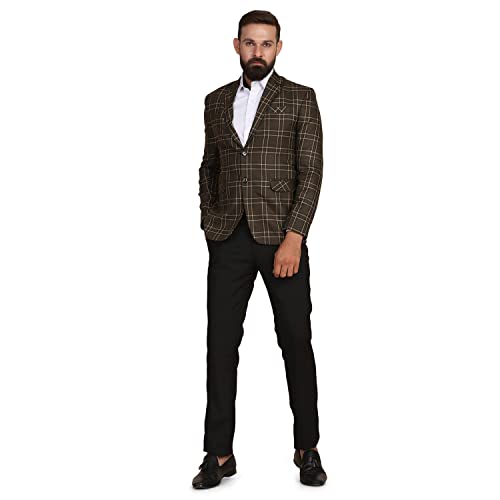 Image of TAHVO Grey Notched Lapel Blazer with Hanky
