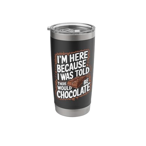 Chocolate Theme Design Chocolate Lover Chocoholic Stainless Steel Insulated Tumbler
