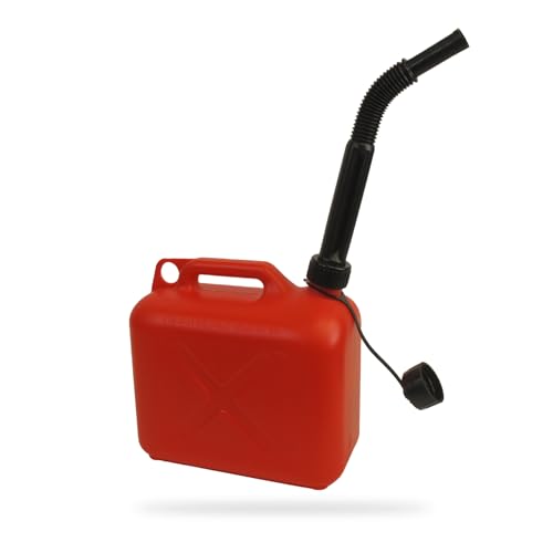 Kanister 5L - Plastikkanister mitAusgießer - UN-Standard für den Transport gefährlicher Güter, Rot