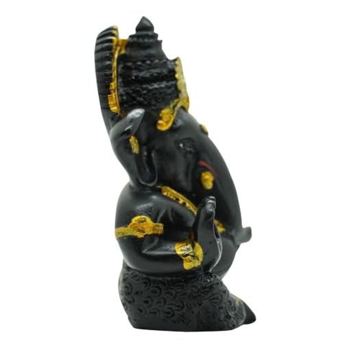 Image of VAMA Ganesh Idol for Car Dashboard Siddh at Chintamani Ganesha Temple, Ujjain | Lord Ganesha Idol for Car | Ganesh Murti | Ganpati Idol for Home Decor, Office Desk, Mandir and Gift 3.5 Inches (Yellow)