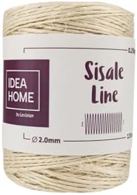 IDEA HOME Natural Sisal Rope Jute Rope for Home Garden DIY Scratching Rope Cat Accessory Brown 2 mm 135 m 0.25 kg IDEA HOME Natural Sisal Rope Jute Rope for Home Garden DIY Scratching Rope Cat Accessory Brown 2 mm 135 m 0.25 kg
