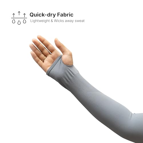 Image of TVARRA Anti-Tan Fingerless Arm Sleeves for Women|UV Protection Hand Cover Sleeves for Bike Riding, Running & Outdoor Use,Dust & Summer Protection Arm Sleeves for Girls (Petals Design)