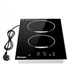 Topwish Placa de inducción 2 placas empotrables placa de inducción 3500 W