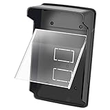 ANDRESLAD Türklingel Regenschutz Wasserdichter Außen abdeckhaube mit UV schutz und Transparenter...