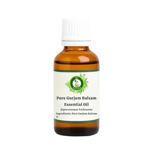 Image of R V Essential Pure Gurjum Balsam Essential Oil 15ml- Dipterocarpus Turbinatus (100% Pure and Natural Steam Distilled) For Skin Face Hair Scalp Massage Aromatherapy Diffuser Soap Candle Perfume Making