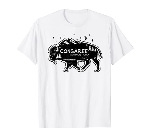 Congaree National Park Buffalo SC Cutout Carolina del Sud Maglietta