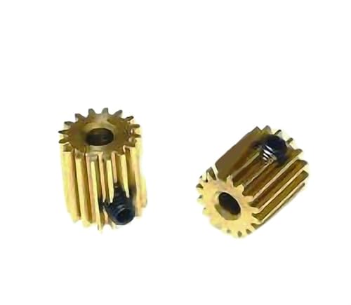Bevel Gear Pinion Hardware Mechanical 10pcs 0.5M 12/13/14/15/16/17 Teeth Gear Rack Spur Gear Precision Copper Steel CNC Pinion Hole Diameter 3mm(15 Teeth)