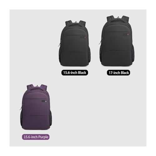 Backpack Fashion Women Backpack Purple 15.6inch Backpack Female Travel Backpack Outdoor Backpack Large Capacity(3032C Black 15.6)4
