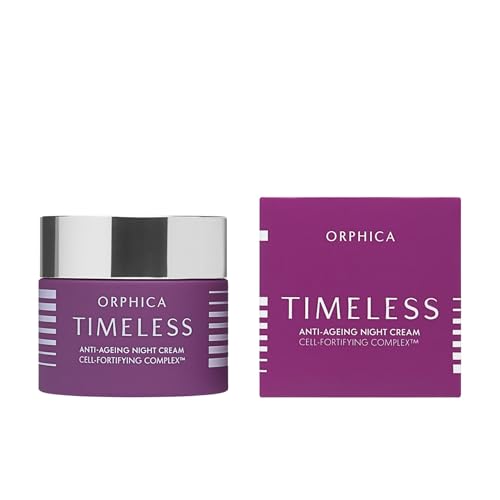 Orphica Timeless Crema de Noche Antiedad 50 ml - Suaviza Arrugas y Regenera - Con Retinol, Ácido Hialurónico, Péptidos, Vitaminas C y E - Cuidado Facial Mujer 40+
