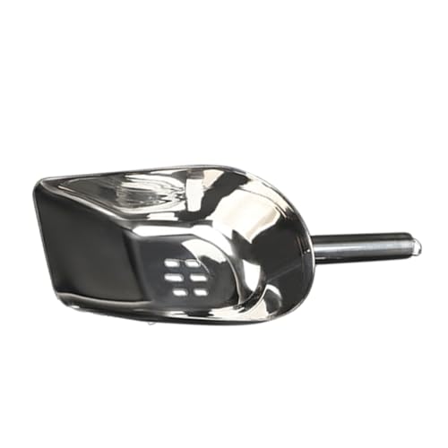 FIXOSHEE Pelle à Glace Acier Inoxydable avec Filtre Pelle Alimentaire Ergonomique pour Cuisine et Bar Moyenne Résistante et Facile à Nettoyer pour Glaçons Bonbons et Fruits Secs