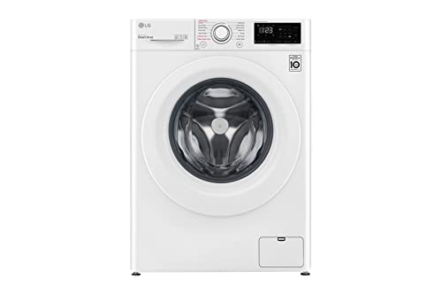 LG F2WV3S85S3W - Lavadora 8kg, Carga Frontal, 1200 RPM, Lavadora LG con Inteligencia Artificial, Fondo de 47 cm, Función Vapor Steam y Autodiagnóstico, Limpieza y Cuidado de Ropa, Color Blanco