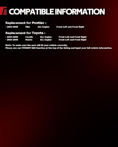 Image of Torchbeam Front Brake Calipers Set for Toyota 2003-2008 Corolla, Toyota 2003-2008 Matrix, Pontiac 2003-2008 Vibe, Front Left and Front Right Calipers Replace # 19B2698+19B2699