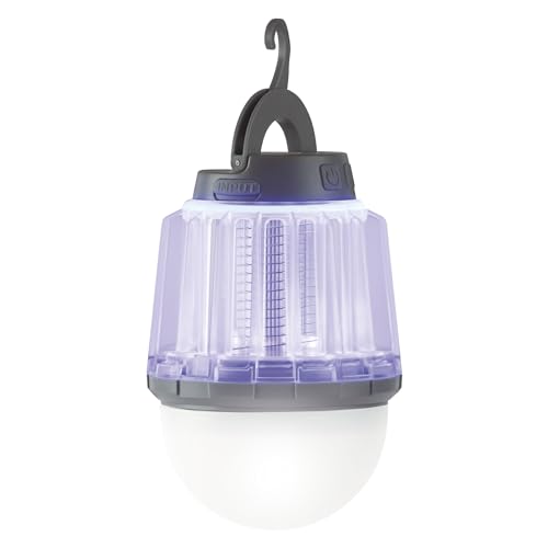 Jata MOST3546 - Lampara Antimosquitos para Interior y Exterior. Cobertura de 50 m2. LED con 3 Niveles. Eficaz. Bajo Consumo. Recargable con USB. Silencioso. 5 W. Respetuoso con el medioambiente