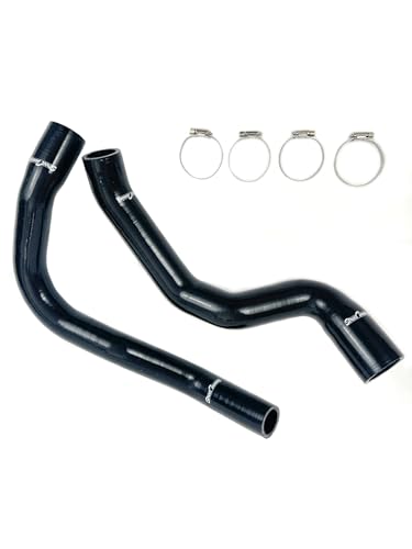 Silicone Radiator Hose Set Compatible with Jeep Cherokee XJ 4.0L (1991–2001), Black