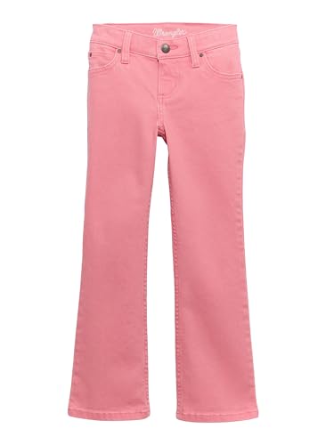Wrangler Girls' Stretch Boot Cut Jean, Kaitlyn Pink, 6 Slim