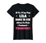 Cadeau femme lila humoristique. Petite lila d'amour. Meilleure lila du monde. Si lila t'énerve Humour prénom personnalisé lila . Fête anniversaire lila humoristique. Cadeau de noel lila .