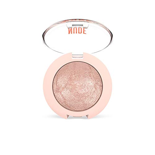 Golden Rose Nude Look Matte & Pearl Baked Eyeshadow Pearl (01 - Ivory)