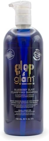 Glop & Glam® Blueberry Blast Clarifying Shampoo for Kids (25.0 fl oz) | Paraben, Phthalate & Gluten Free | Gentle Formula | Removes Build-up & Residue | Great for Swimmers | Refreshes | Color Safe