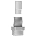 Tefen Plastic Fog Nozzle with Poly Filter Grey 1/8