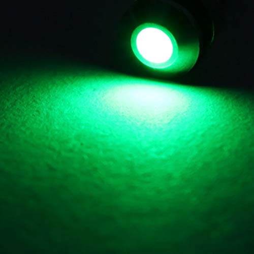 Indicadores LED de panel 6mm 12V-24V verdes 5 piezas miniatura 4