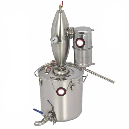 45L Stainless Distiller Home Brew Kit Purifying Wine Making Boiler with Faucet