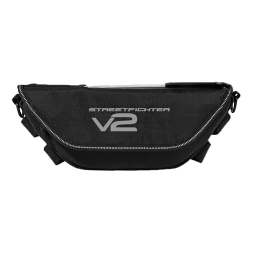 COUREATER Sacoche de Guidon étanche, Sacoche de Navigation, pour Street Fighter V2 V4 Sacoche D'accessoires Moto - Étui À Outils Étanche Et Anti-poussière De Guidon Pratique pour Les Voyages(MM-18)