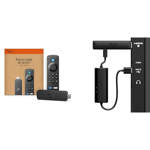 Amazon Fire TV Stick 4K Select with Made for Amazon, USB-C Power