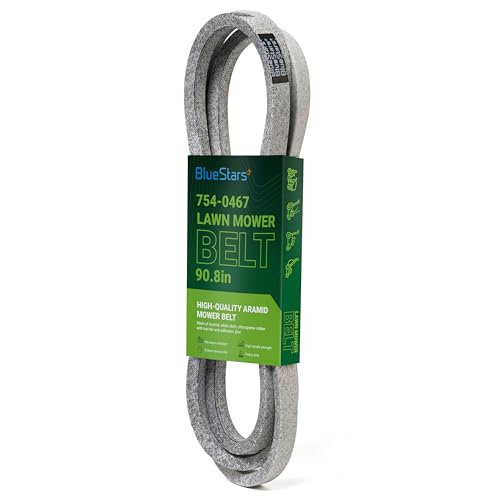 BlueStars 954-0467A Mower Drive Belt - for MTD Cub Cadet LTX 1040 Troy Bilt Toro LX460 Craftsman LT2000 - Replaces 954-0467A 754-0467 754-0467A 954-0467 Toro 112-0301 | Aramid Cord | 90.8 x 5/8