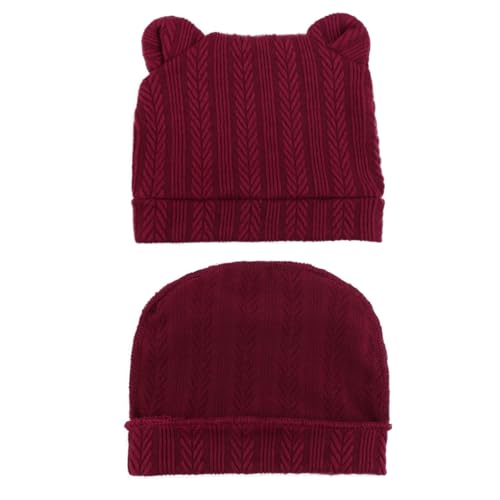Image of BQUBO Newborn Baby Hats Bear Ears and Mittens Sets Preemie Caps Baby Boy Girl Infant Hospital Beanie for 0-3 Months
