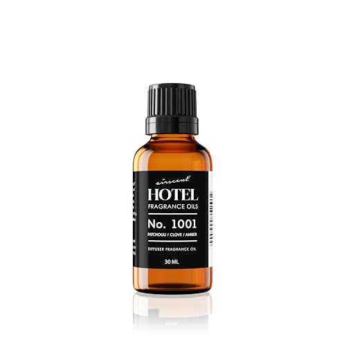 AirScent Hotel Diffuser Oil No. 1001 - Patchouli Clove Amber - Hotel Scent Dupe - Premium Fragrance Oil for Ultrasonic and Waterless Diffusers - 30 mL, 1 fl oz Glass Droper Bottle