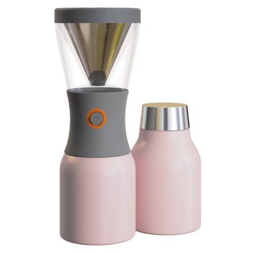 Asobu Coldbrew Portable Cold Brew Coffee Maker With A Vacuum Insulated 1 Liter Stainless Steel 18/8 Carafe Bpa Free (Powdered Pink) #TOP3