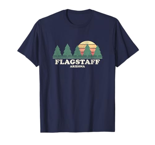 Flagstaff AZ Vintage Throwback Tee Retro 70s Design T-Shirt