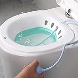Se adapta a inodoros estándar: el baño Sitz se adapta a varias formas de inodoros estándar, como la parte delantera redonda, alargada, cuadrada y también se puede colocar en la parte superior de cualquier asiento de inodoro. El baño se adapta a la mayoría de asientos de inodoro y sillas de inodoro. Es una excelente solución para cualquier persona que quiera un baño portátil para su hogar.