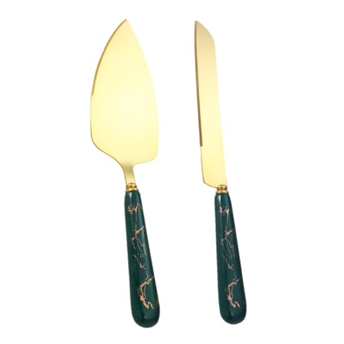 Cabilock 1 Juego Pastel Cuchillo espátula Horneando Pararse cúpula Tapa estaño Cacerola Accesorios cocinita cortapizzas Espátula para Pizza empanada triangulo Pala Pastel de Pala cerámica