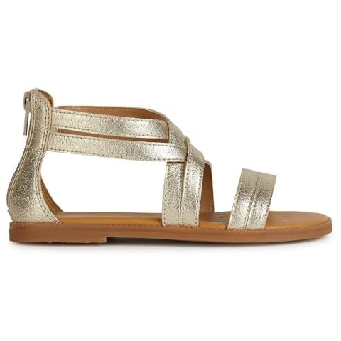 Geox J Karly Girl Sandal in Platinum Cover