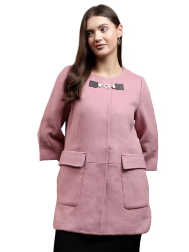 Image of KOTTY Womens Cotton Blend Standard Length Elegant Style Coat - Classic Style with Modern Detailing