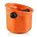 Pojemnik na śmieci do espresso z wyjmowanym drążkiem, zdejmowany, stabilny pręt o dużej pojemności, zmielony pojemnik na śmieci do domu (pomarańczowy)