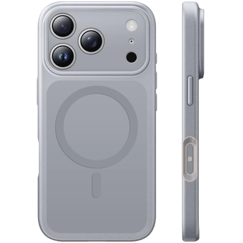 TAURI for iPhone 18 Pro Max Case, Compatible with MagSafe, Grey