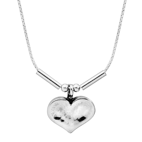 Silpada 'Heart On The Line' Heart Pendant Necklace In Sterling Silver, 18" + 2" #TOP18