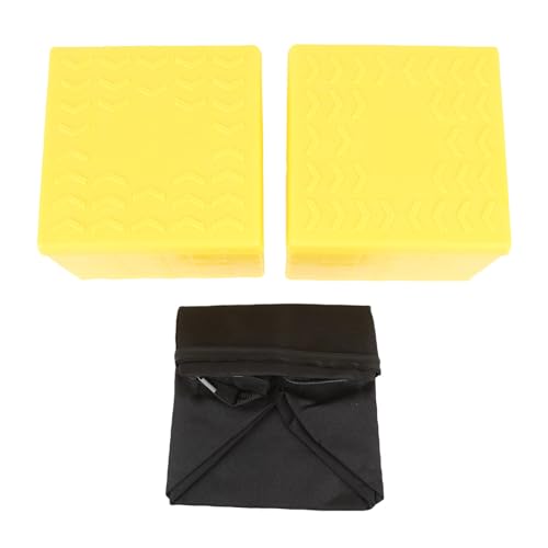 Klanata 12 Piece RV Interlocking Leveling Blocks and Pads with Portable Storage Bag, Heavy Duty Stackable Jack Blocks for Travel Trailer Camping Car and Stabilizers, High Load Capacity