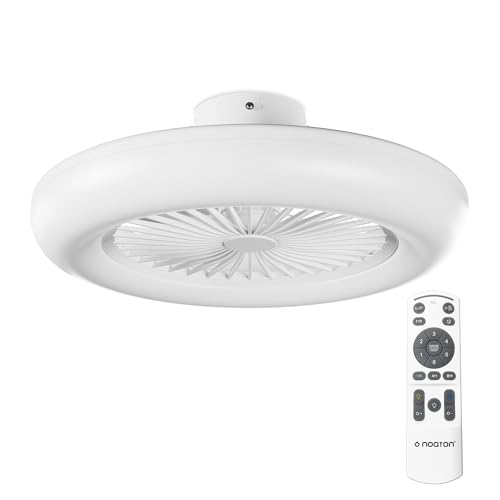 Noaton Ventilateur de plafond 11055W Callisto, minuteur, abat-jour, télécommande, LED dimmable max...
