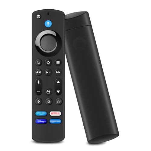 Telecomando di ricambio Smart TV Stick,telecomando vocale 4 Gen con 4 tasti di accesso rapido, compatibile con AMZ-Fire-TV s-tick/Cube/Lite/2 Gen/3 Gen/4K/4K MAX,per Insignia/Toshiba/Pioneer Smart TV