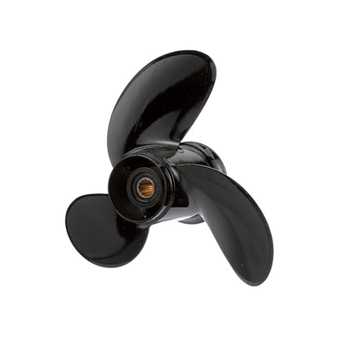 Image of Quicksilver Black Diamond 3-Blade Aluminum Propeller for Mercury and MerCruiser Engines