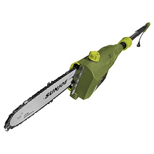 Sun Joe SWJ800E 8-Inch 6.5-Amp Telescoping Electric Pole Chain Saw with Automatic Chain Lubrication System