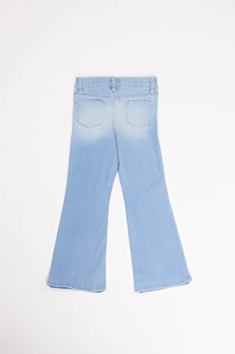 YMI Toddler Girl Snap Button Closure Flare Jean, Light Blue, Size 62