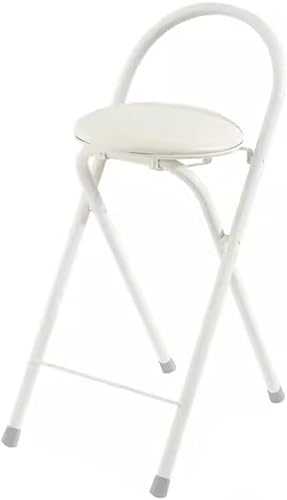 Sillas plegables con asientos acolchados para sala de estar, sillas plegables portátiles de pies altos, silla de recepción de hierro metálico,