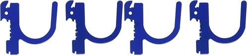 Image of Wall Control Pegboard Accessory U-Shaped Slotted Metal Hook Blue (Pack of 2)